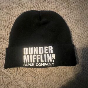 Dunder Mifflin The Office black beanie